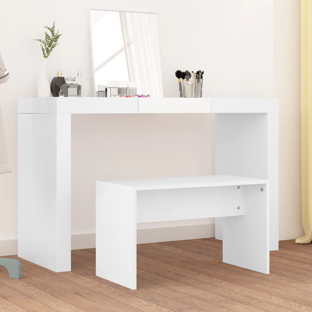 vidaXL Kaptafelkruk wit 70x35x45 cm houtmateriaal