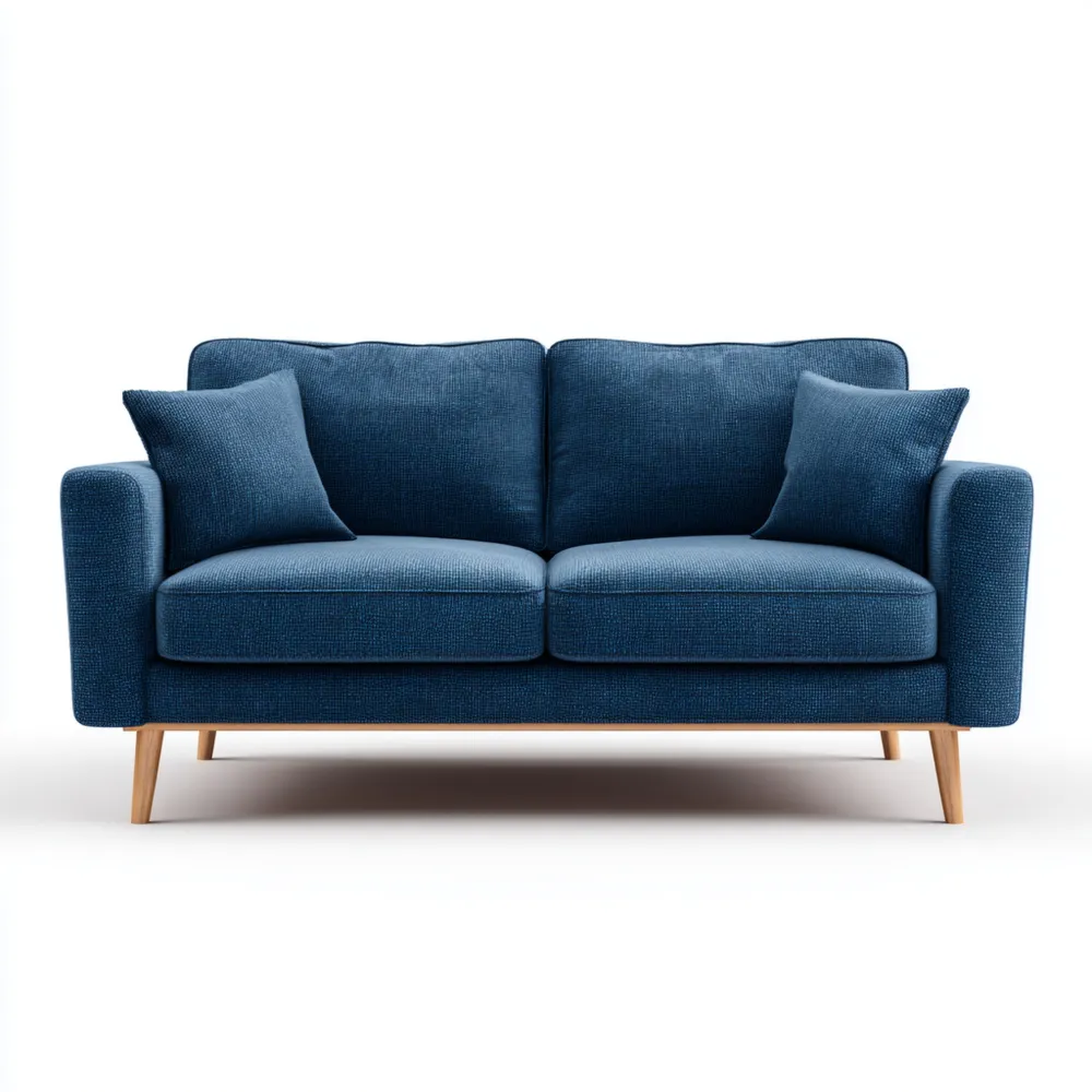2-Sitzer-Sofa Stoff 145x85x90 cm – Blau – Skandinavisches Design