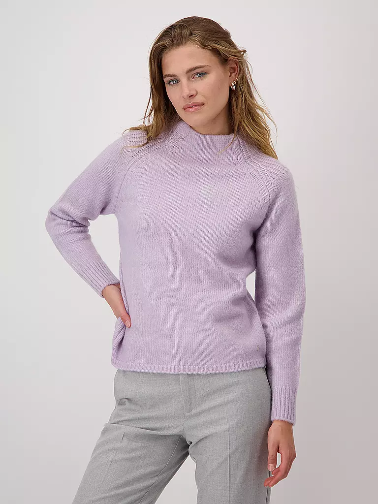 MONARI Rollkragenpullover lila