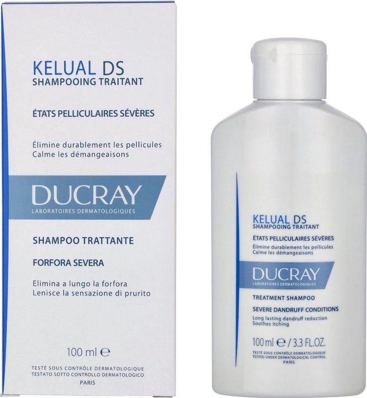 Ducray - Kelual DS Traitante - Shampoo - 100ml - Voor Roos en Geïrriteerde Hoofdhuid