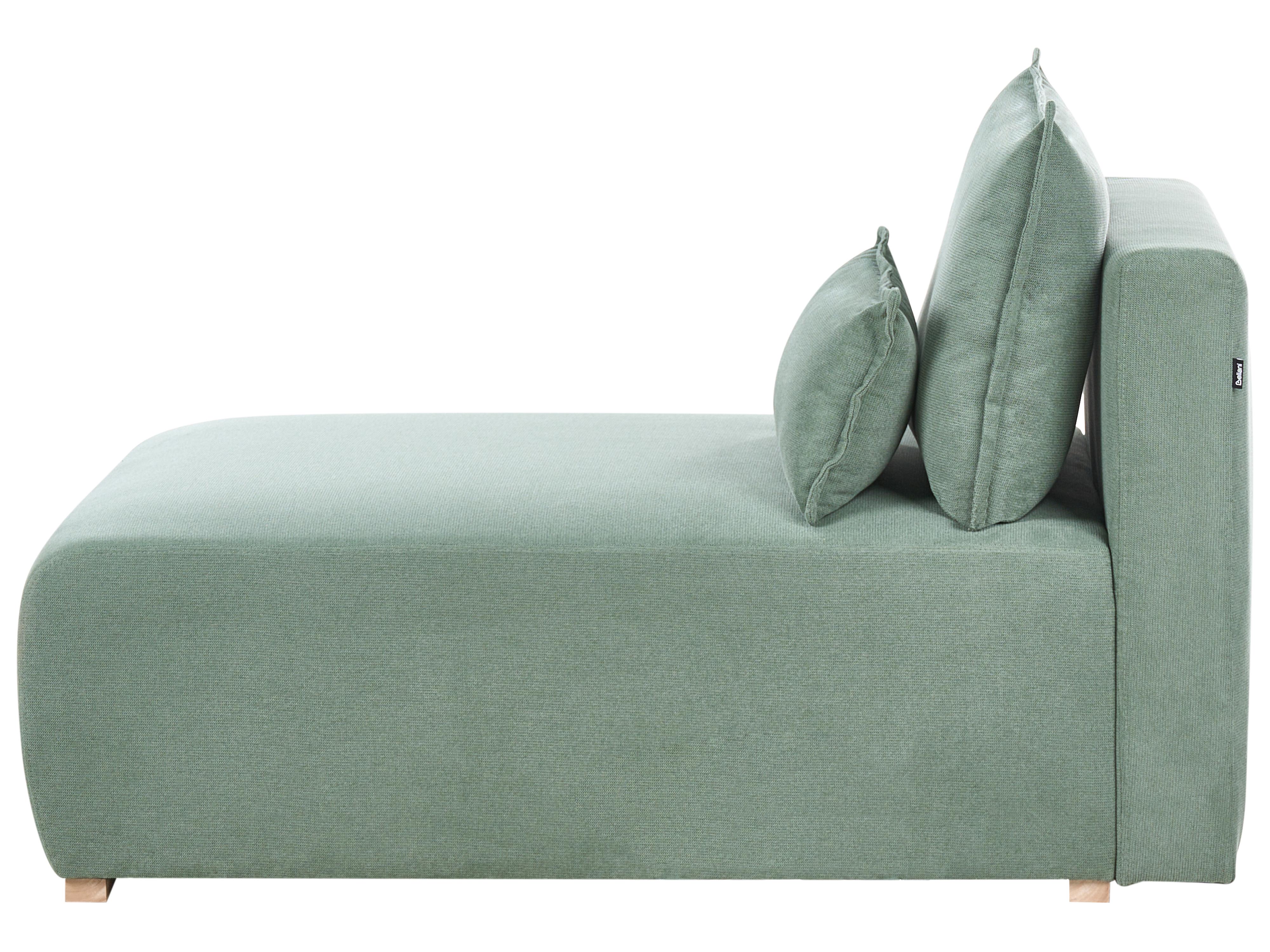 Chaise longue NERBO Bouclé Lichtgroen