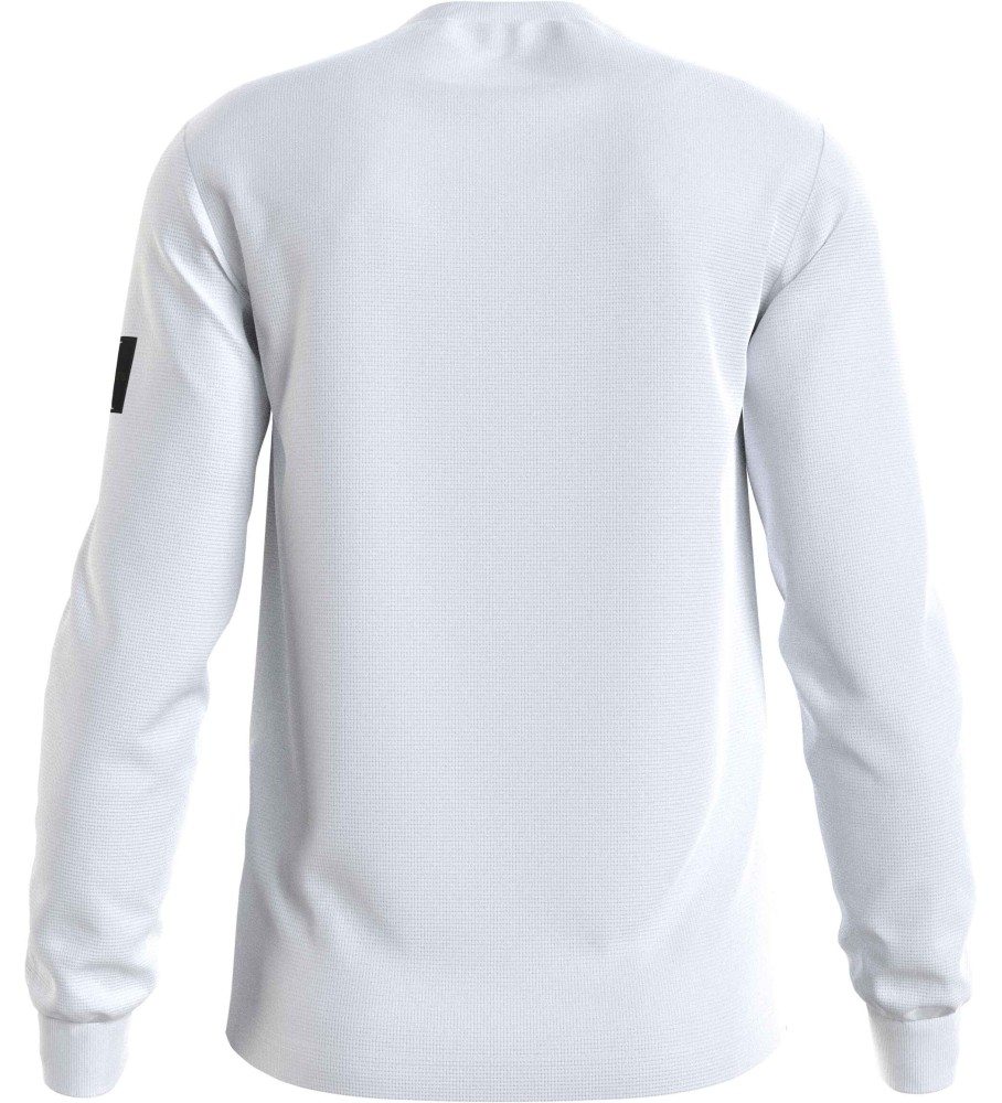 Moletom Calvin Klein Jeans Waffle Branco