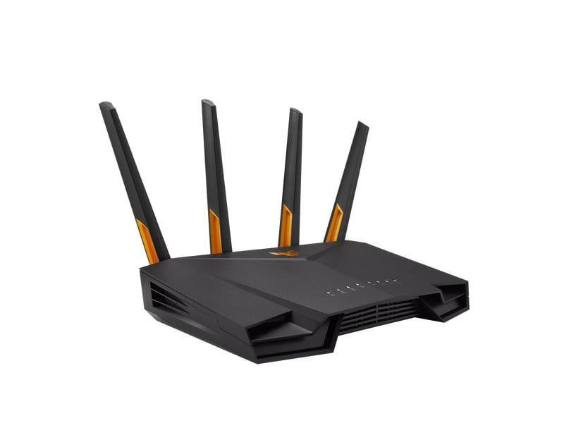 ASUS Router TUF Gaming AX3000 V2 (TUF-AX3000 V2) TUF Gaming AX3000 V2 Dual Band WiFi 6 Gaming Router mit Mobile Game Mode, 3 Stufen Portweiterleitung, 2.5Gbps Port, AiMesh für Mesh WiFi, AiProtection Pro Netzwerksicherheit