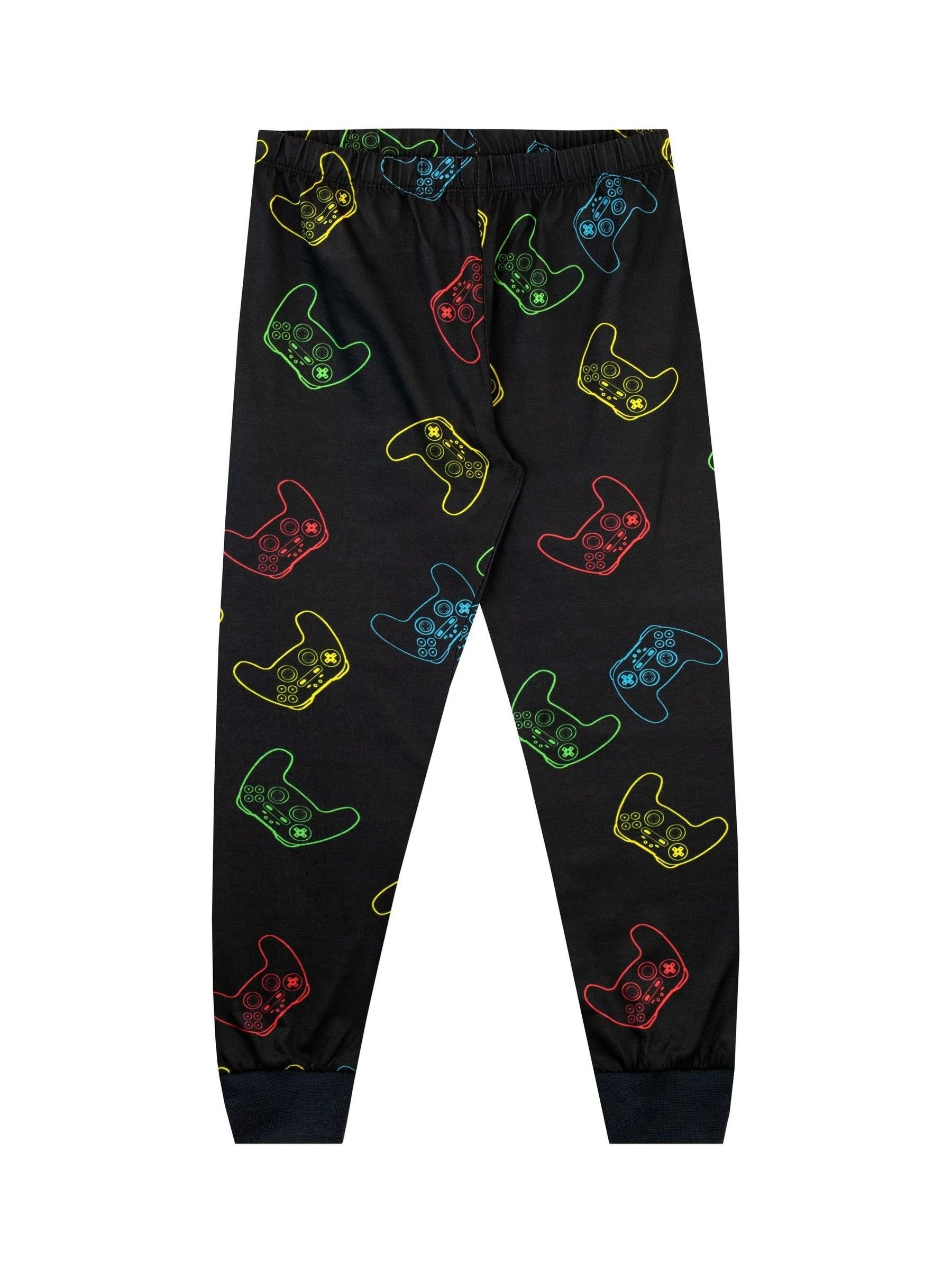 Harry Bear Eat Sleep Game Repeat Long Sleeve Gaming Pyjamas