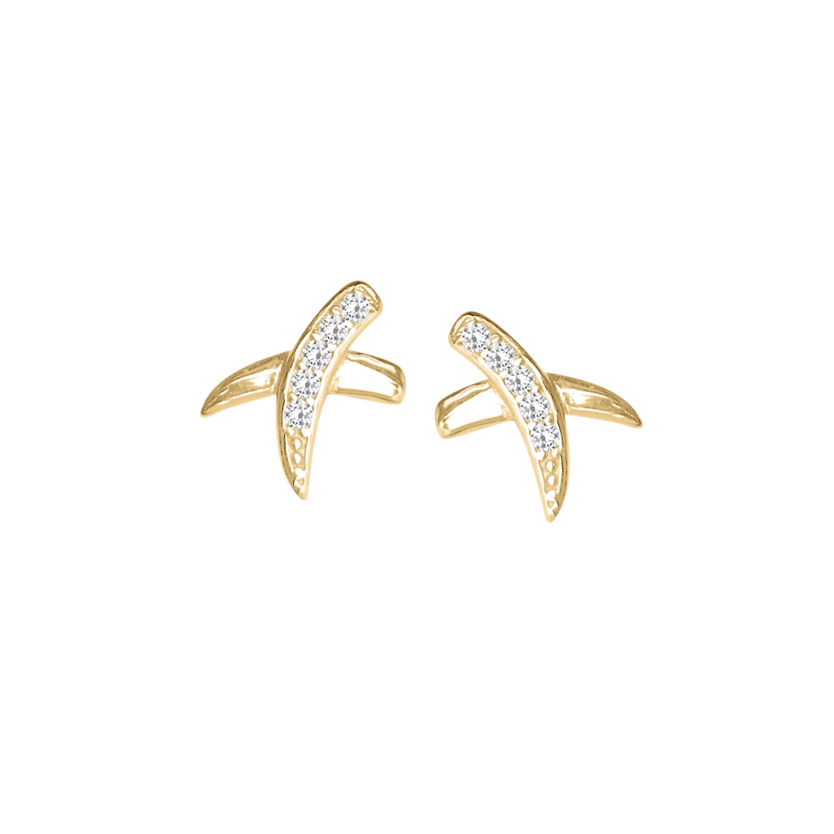Boucles d'oreilles plaquées or oxyde