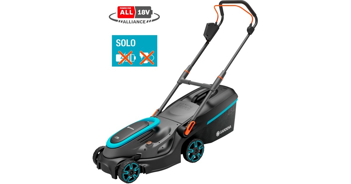 GARDENAAccugrasmaaier PowerMax 37/36V P4A solo  (Zwart/grijs, Accu en oplader niet inbegrepen, POWER FOR ALL ALLIANCE)