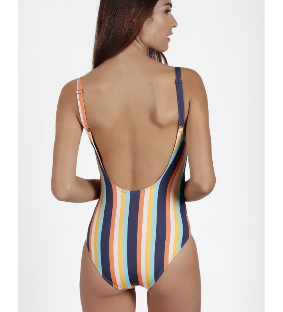 Maiô Admas com listras multicoloridas