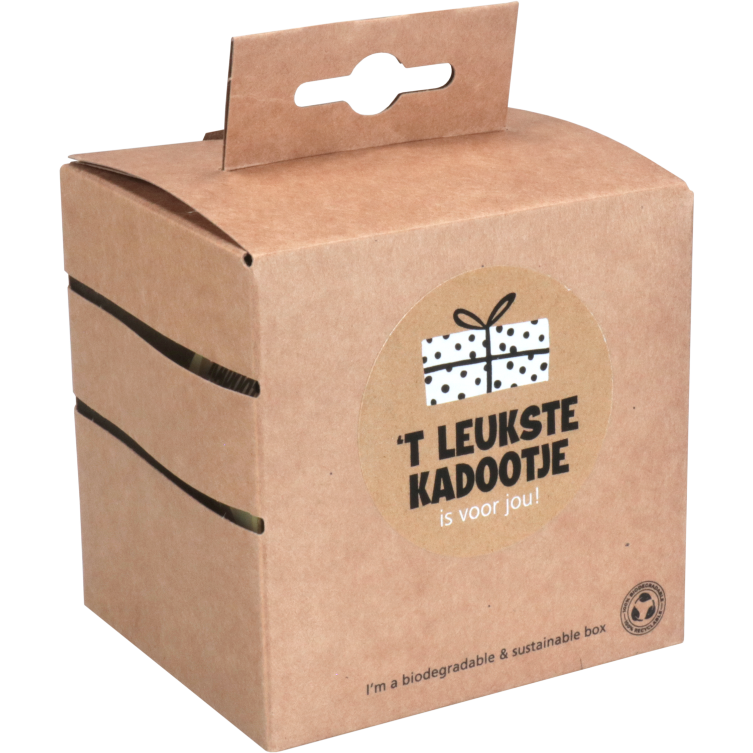 Etiket, Cadeauetiket, papier, ´t leukste kadootje is voor jou, ∅50mm,