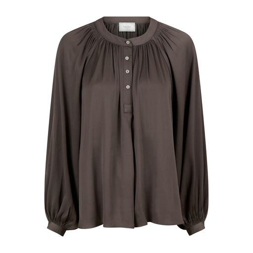 Neo Noir Kirsty Structure Bluse, Brown, 40