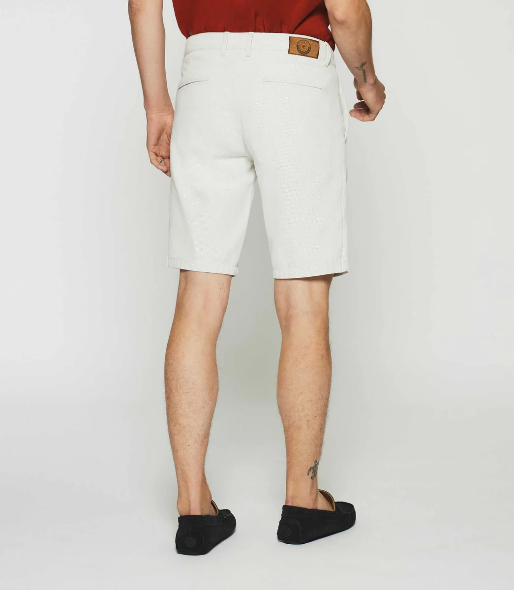 Bermuda en coton beige