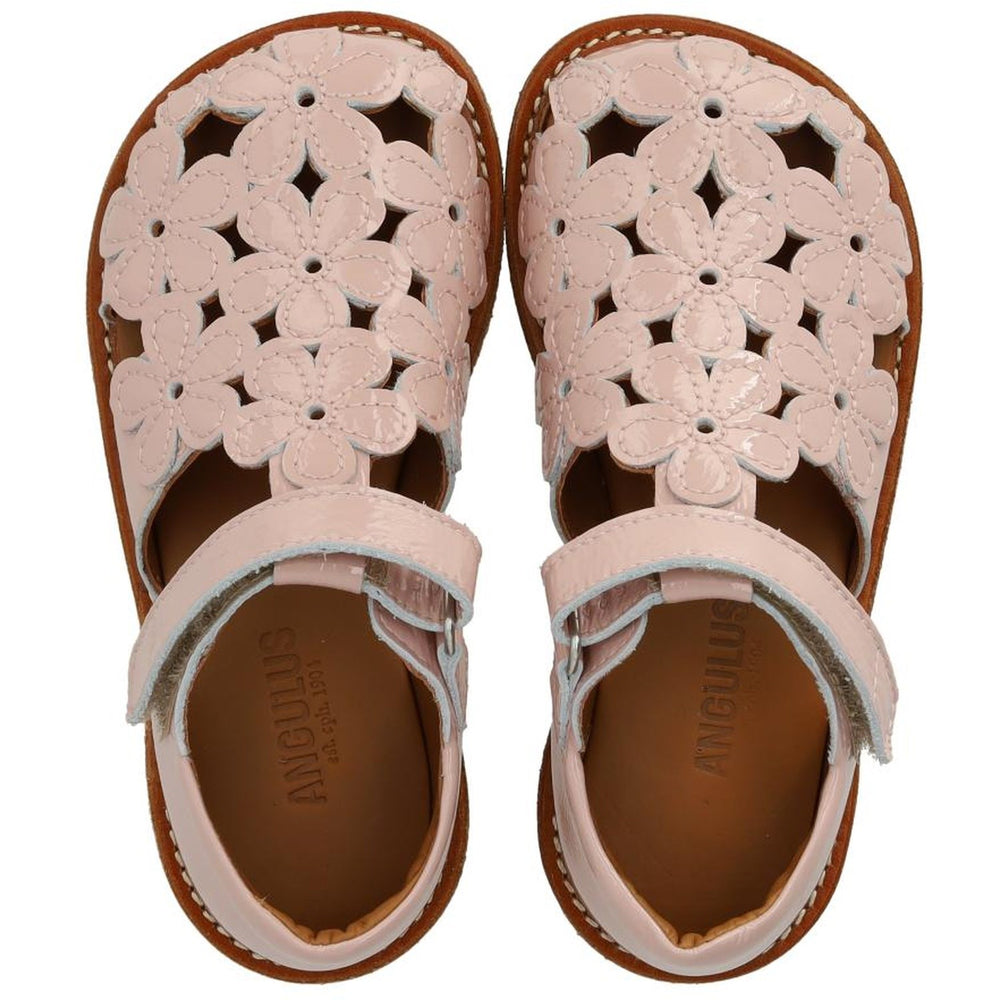 Køb Angulus Rosebud Sandal Med Blomsterdetaljer
