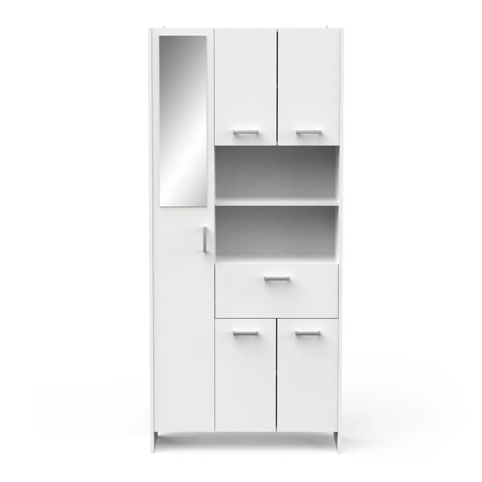 CBA Badkamerkast Coralie - 83,4 x 32,8 x 184,9 cm - Wit