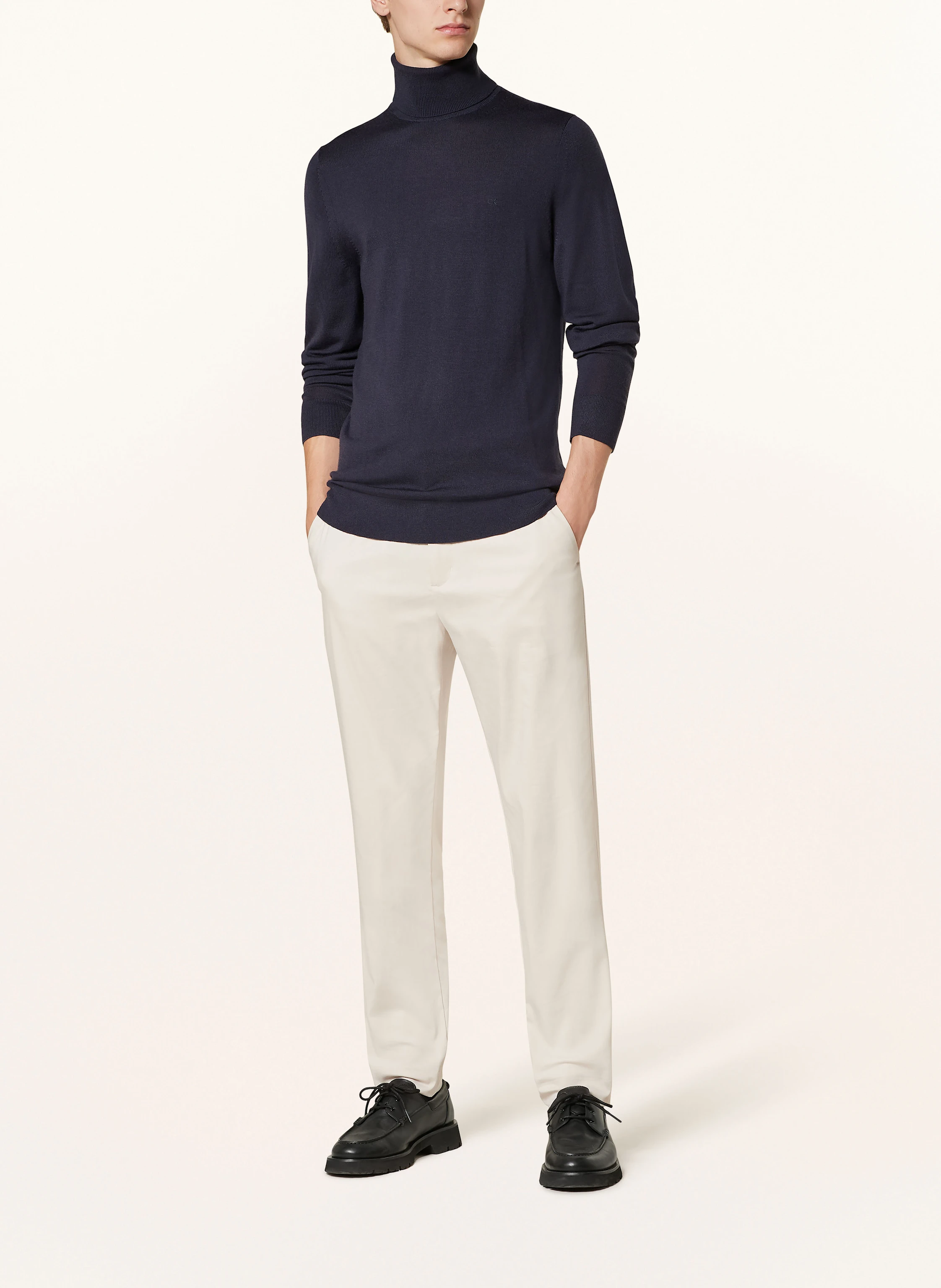Calvin Klein Rollkragenpullover aus Merinowolle