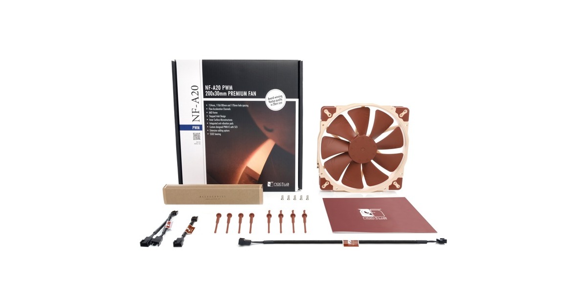 NoctuaNF-A20 PWM case fan  (Crème, 200 x 200 x 30 mm)