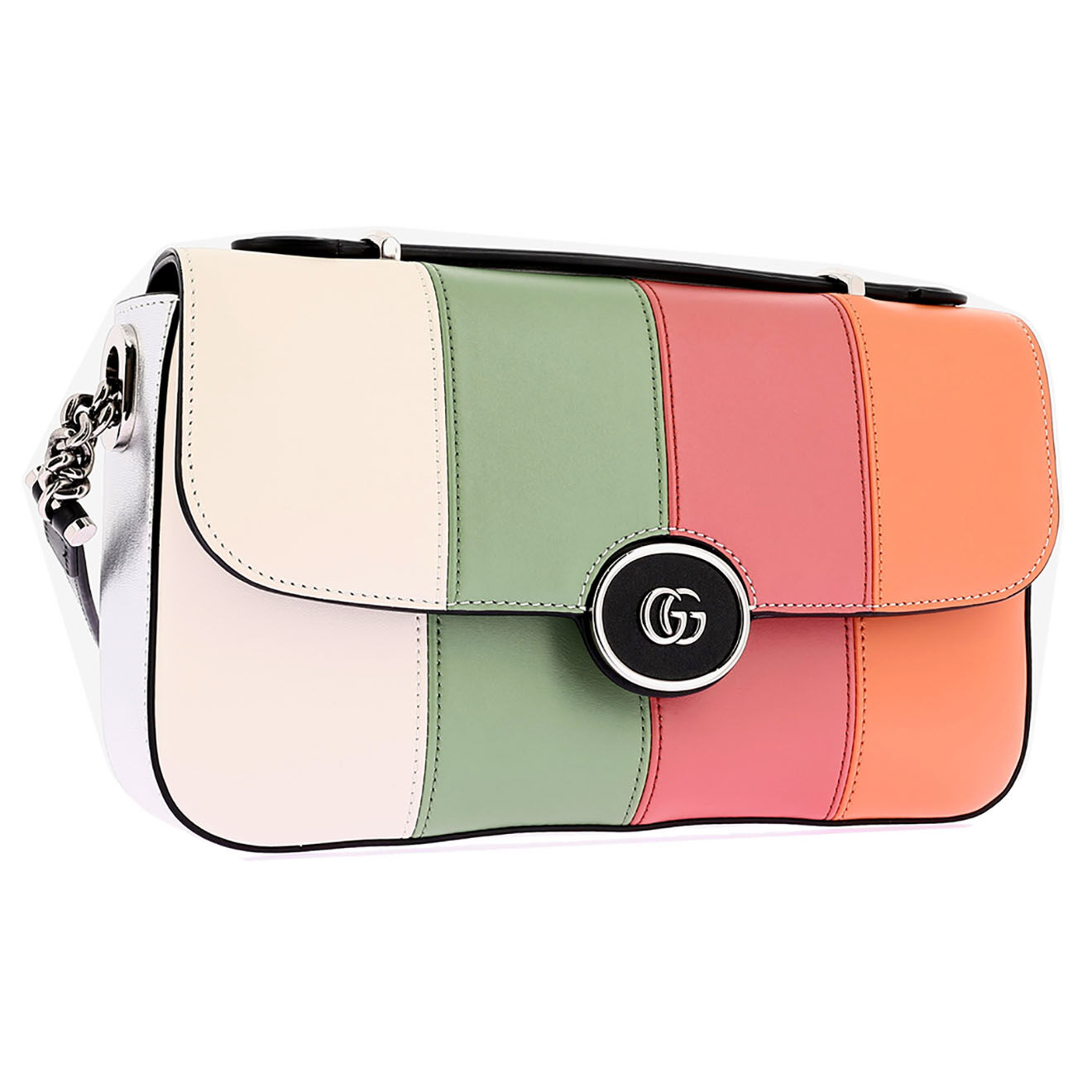 Gucci Sac à bandoulière en Cuir multicolore - Neuf avec étiquette - L.127 cm