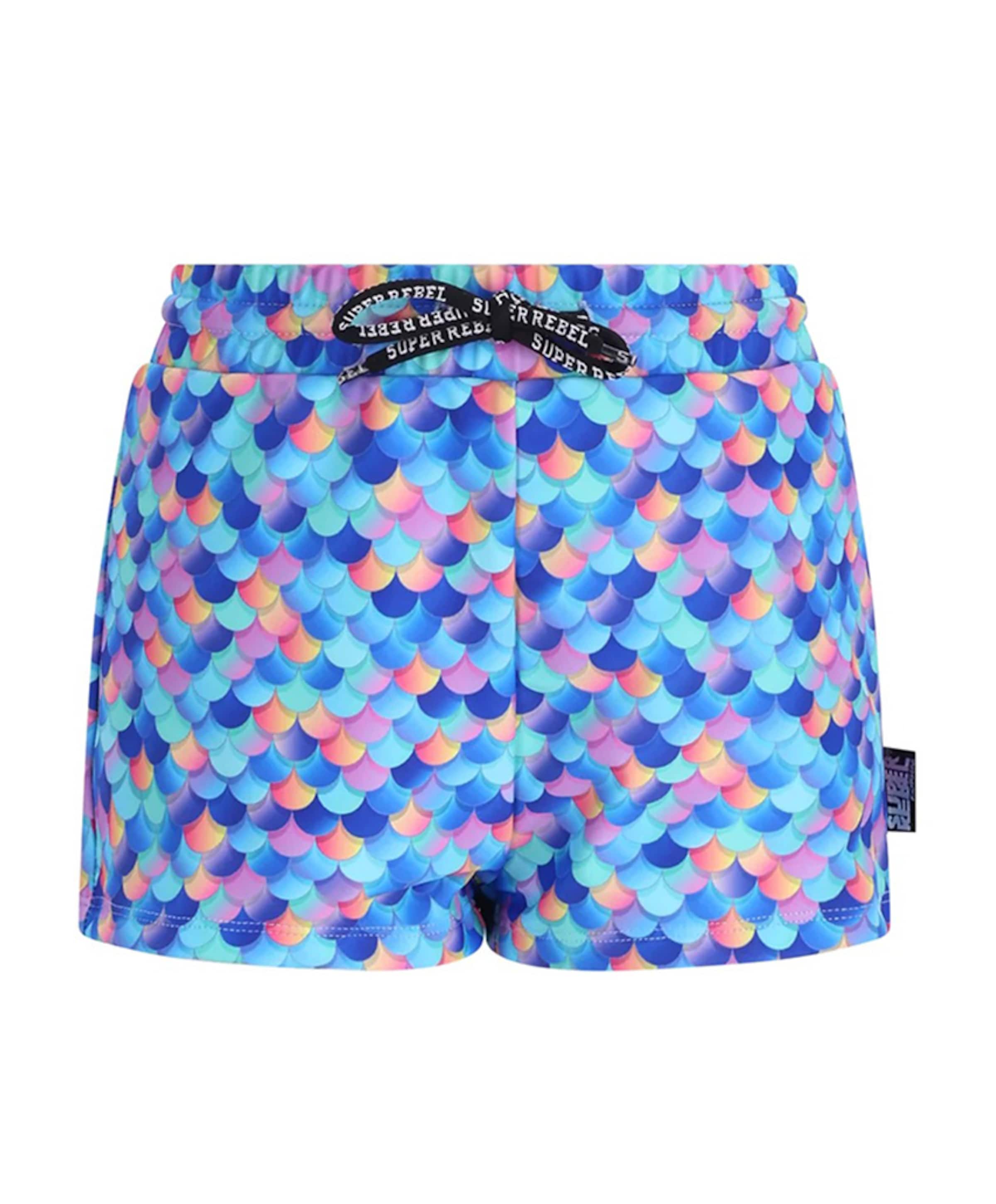 Superrebel Meisjes zwemshort blauw