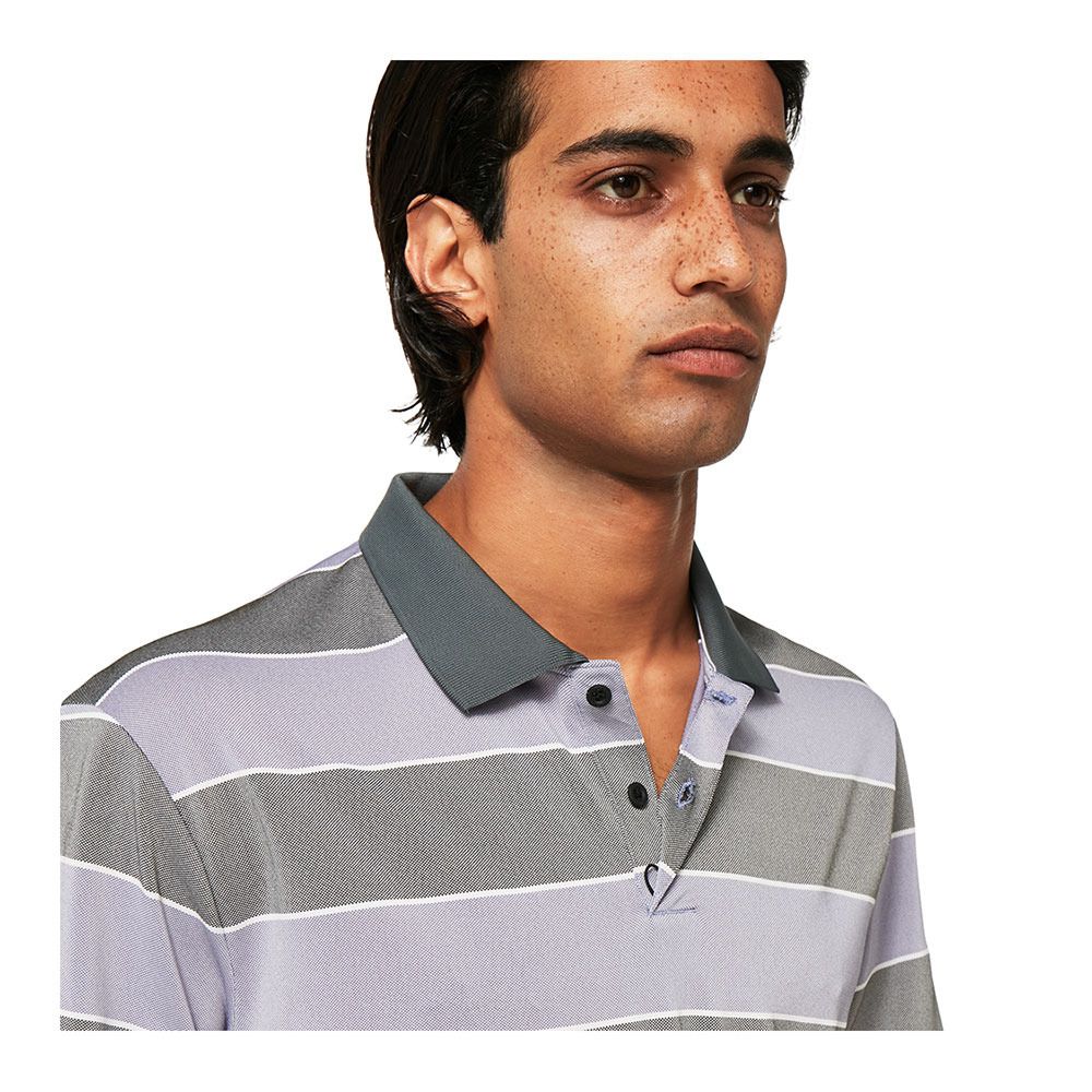 Oakley COMFORT STRIPE - Polo Homme new lilac
