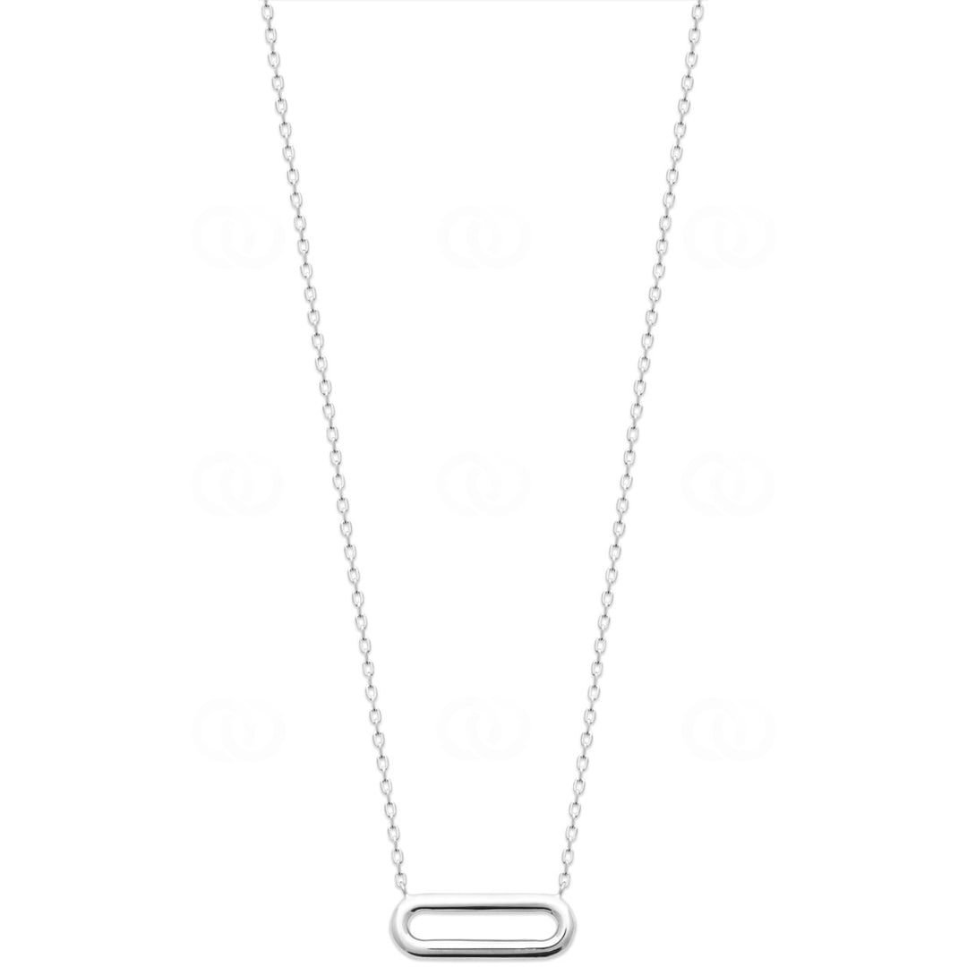 Collier mit Anhänger 925 Silber rhodiniert 45cm