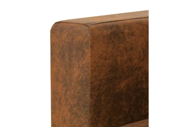 Canapé à 2 places 137 x 73 x 82 cm Cuir daim artificiel