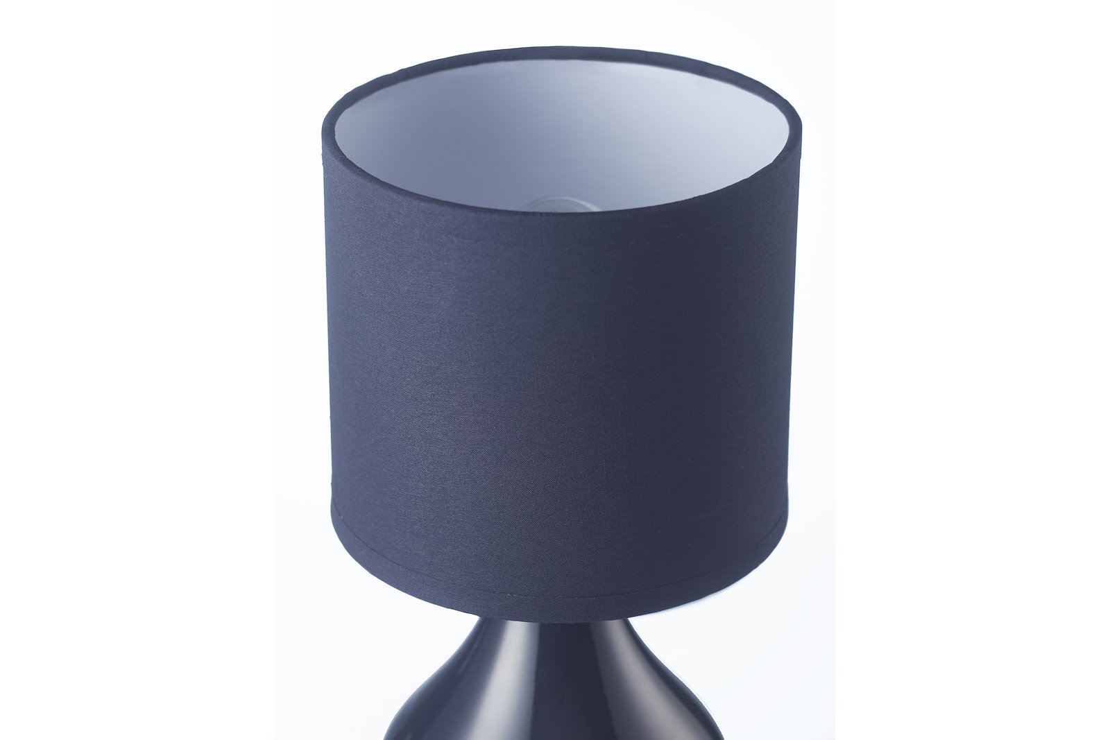 Alex bordlampe Sort med sort skjerm E14