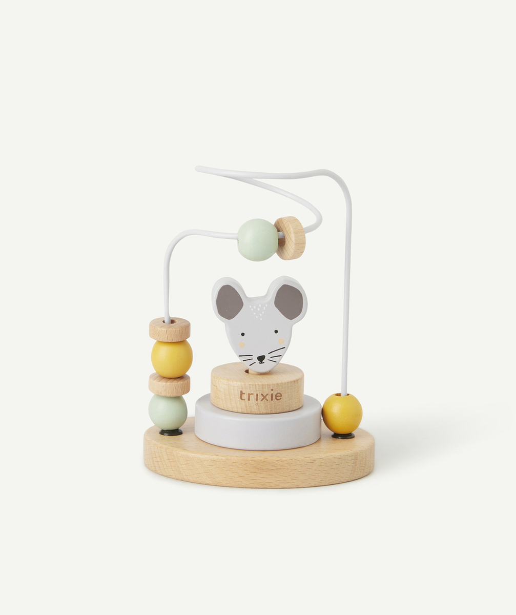 TRIXIELABYRINTHE AVEC PERLES EN BOIS MONSIEUR SOURIS