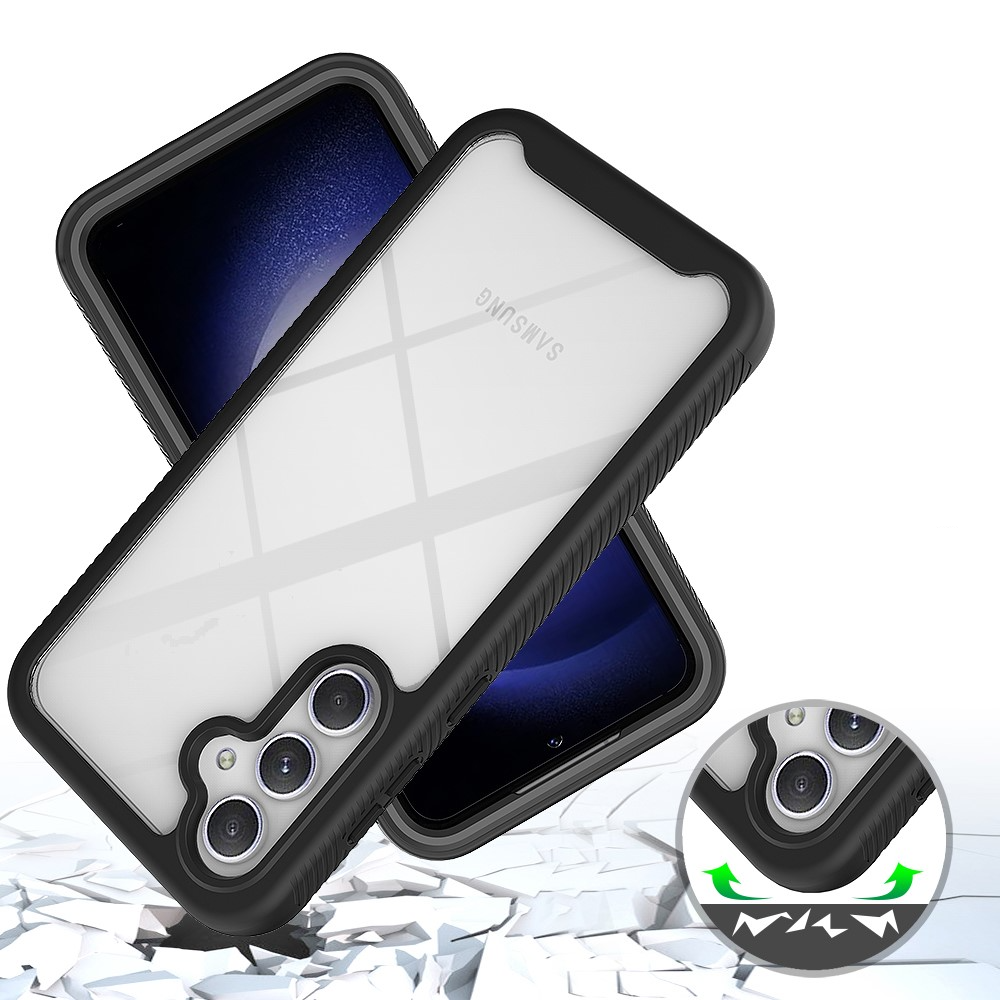 Samsung Galaxy A56 / A36 Magnetische Schutzhülle mit Panzer Glas Backcover   Display- / Kameraschutz (Verschlussmechanismus) - Schwarz