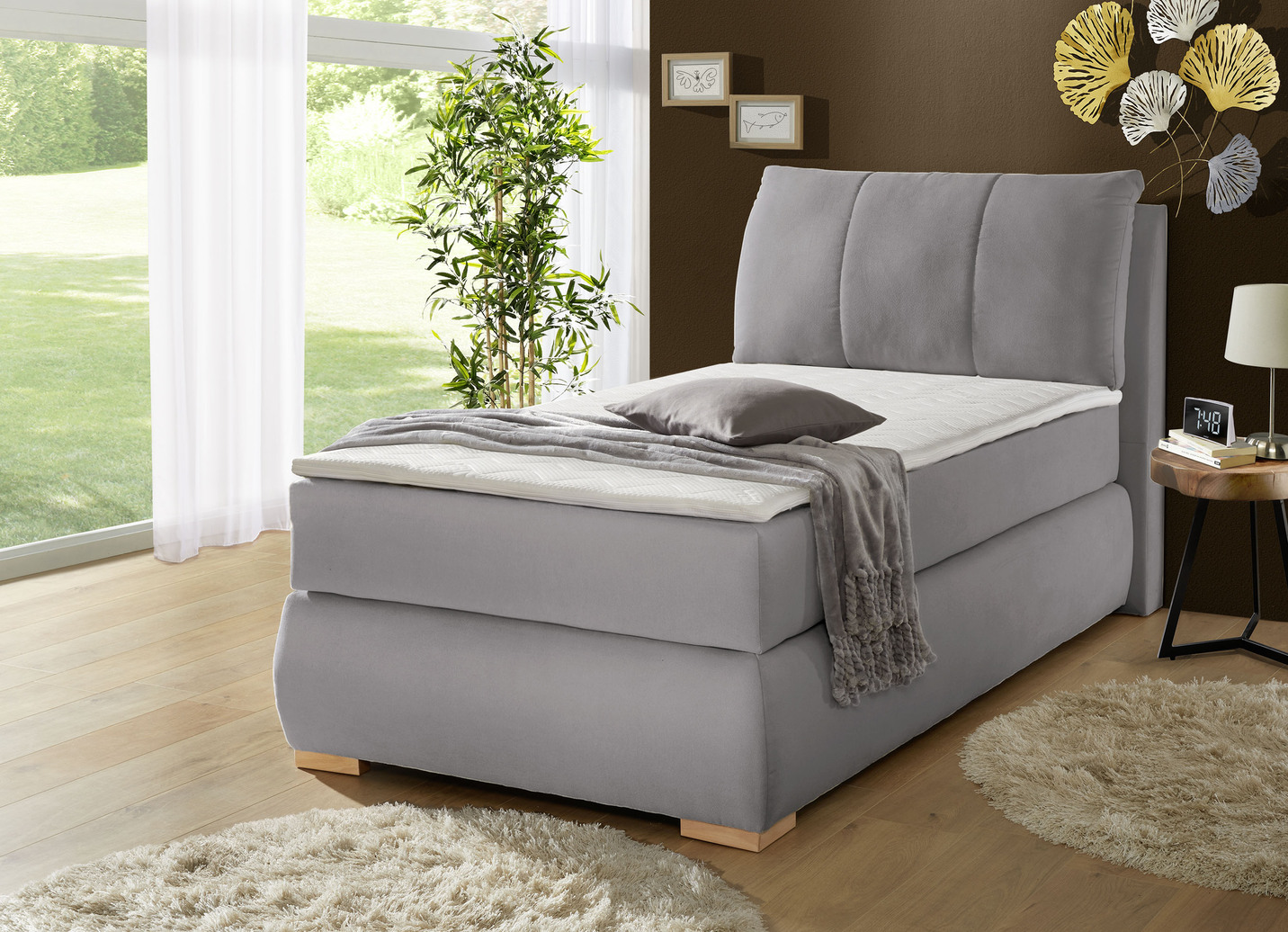 Boxspringbett mit Topper