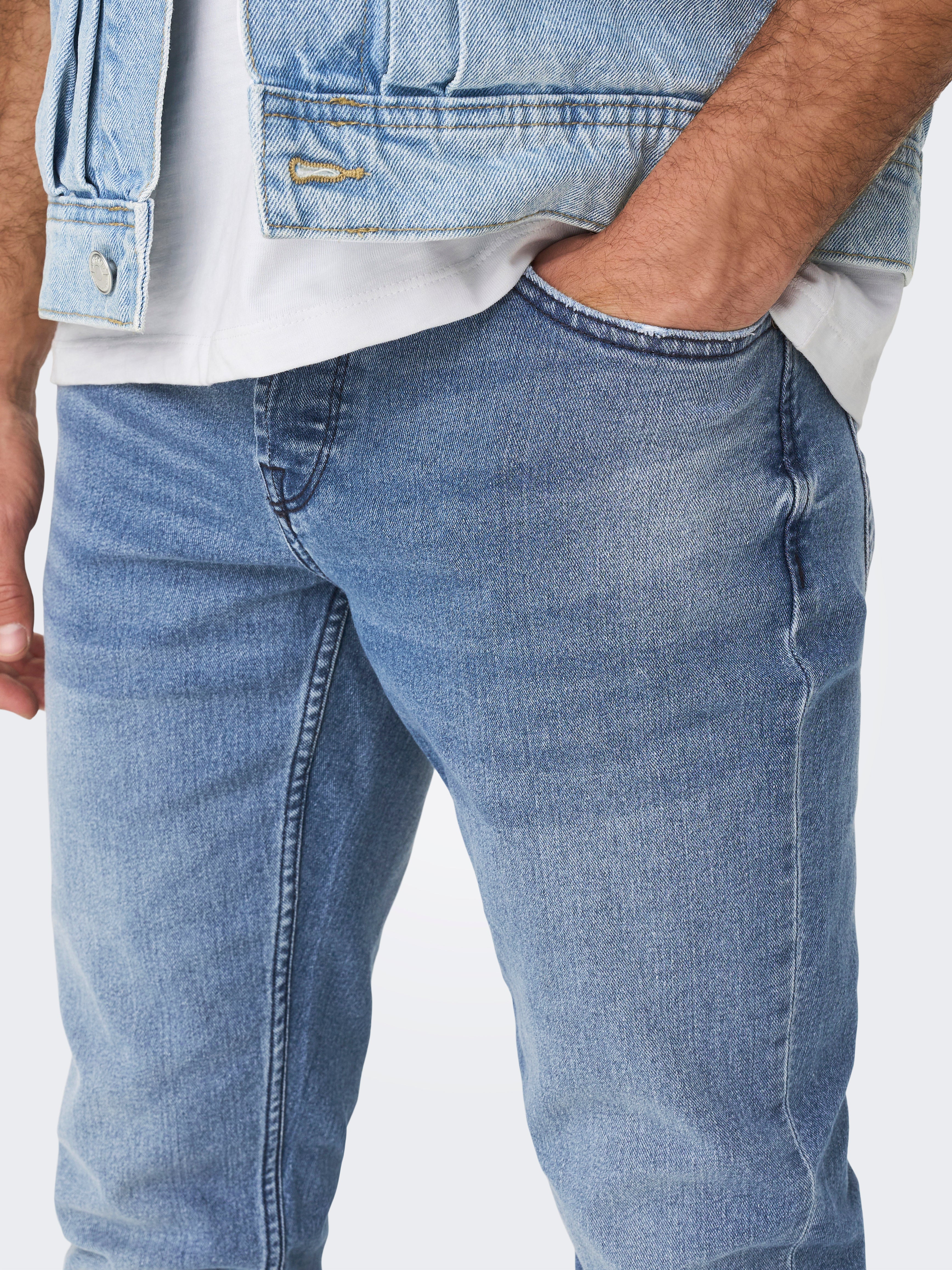 ONSLOOM Mittlere Taille Slim Fit Jeans Medium Blue Denim