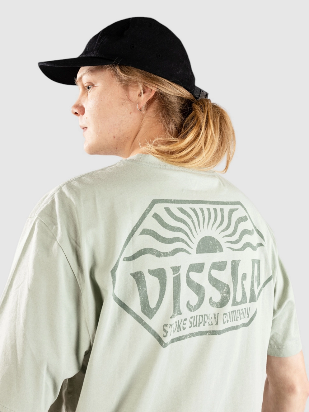 Vissla Psycho Sun Premium Organic Pkt T-Shirt agave