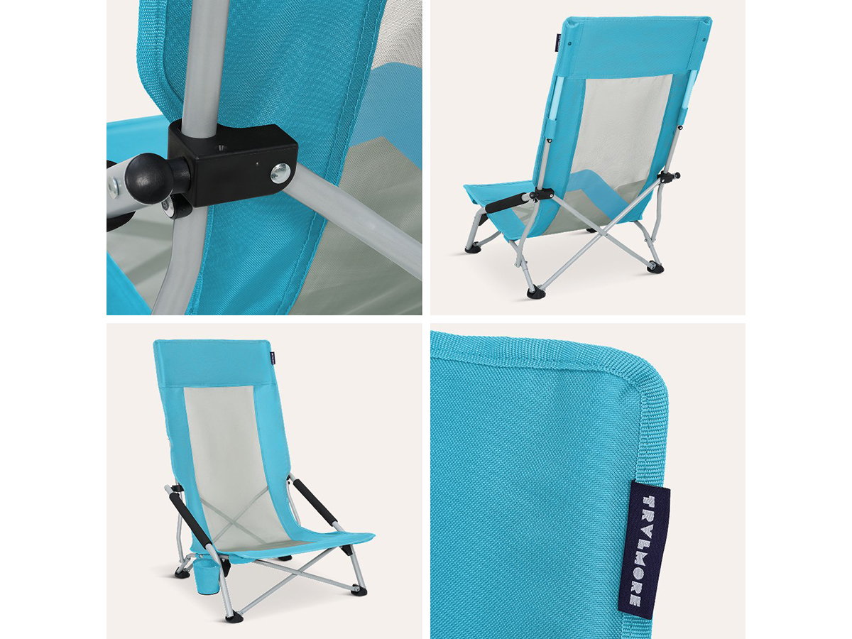 Trvlmore Beach Chair High strandstoel - Blue