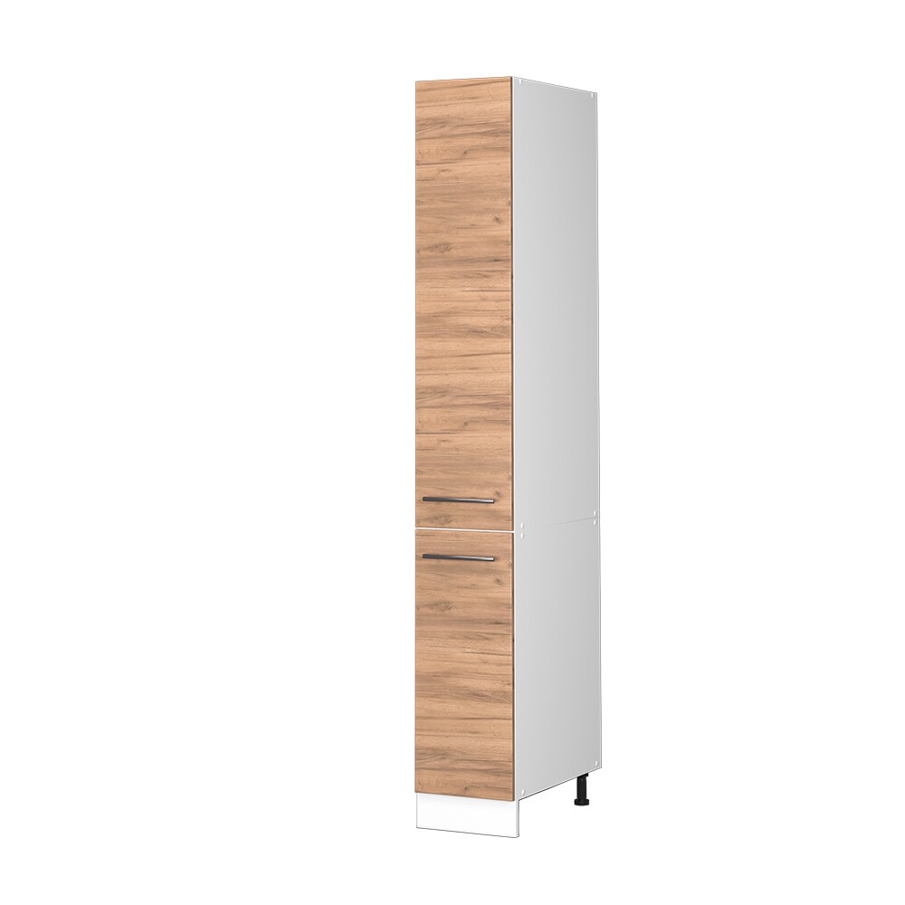 Vicco Apothekerhochschrank Küchenschrank Küchenmöbel Fame-Line Weiß Eiche modern 30 cm Küche Einbauküche Einschübe Aufbewahrung Küchenzeile