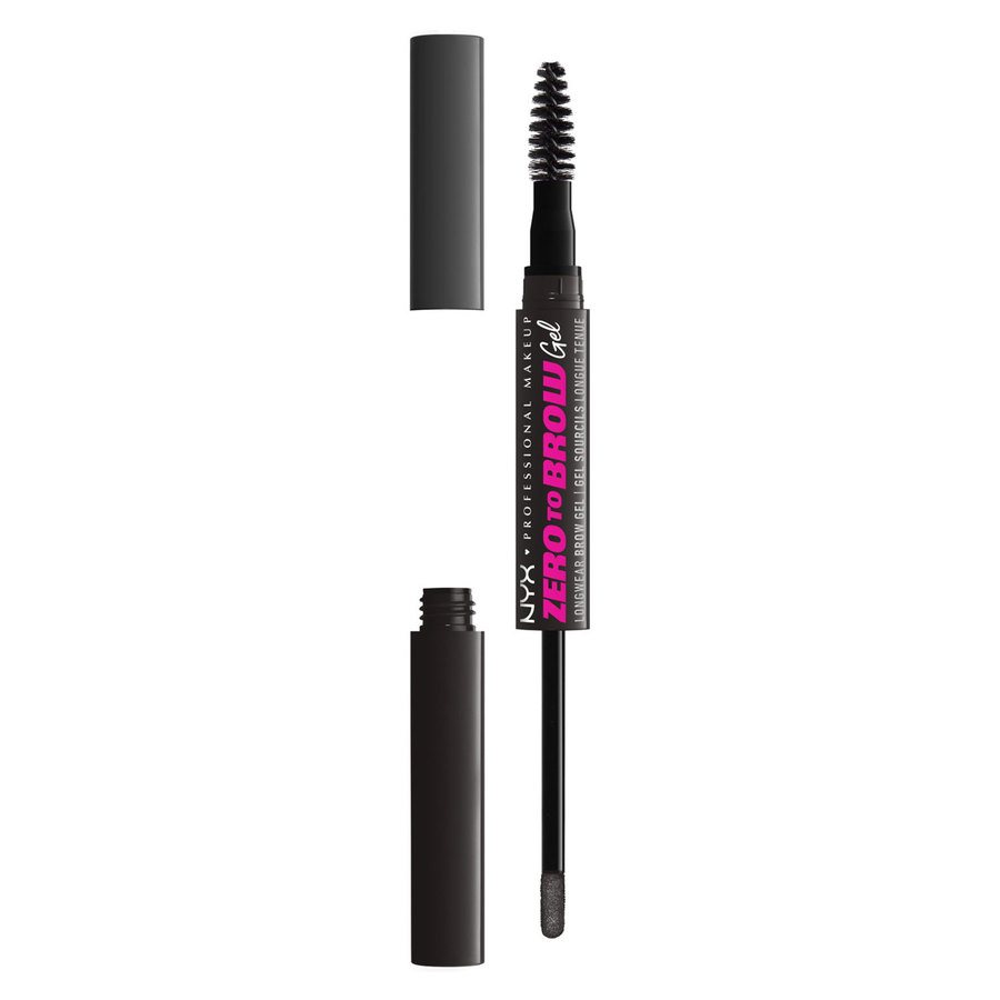 NYX Professional Makeup Zero To Brow Longwear Brow Gel Black 08 2ml