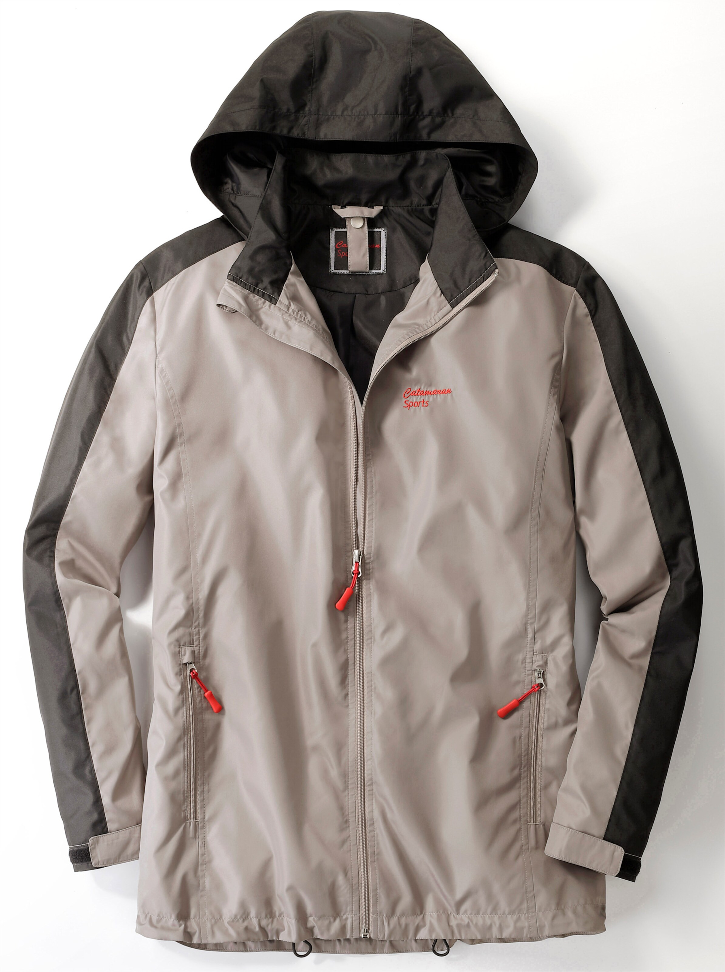 Catamaran Sports Funktionsjacke in taupe-schwarz
