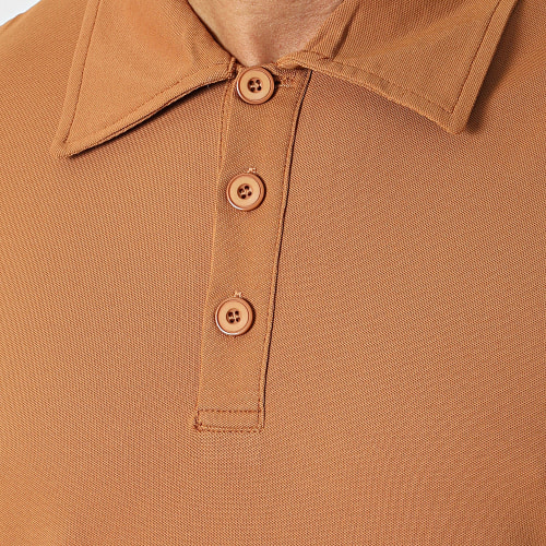Polo Manches Courtes Camel