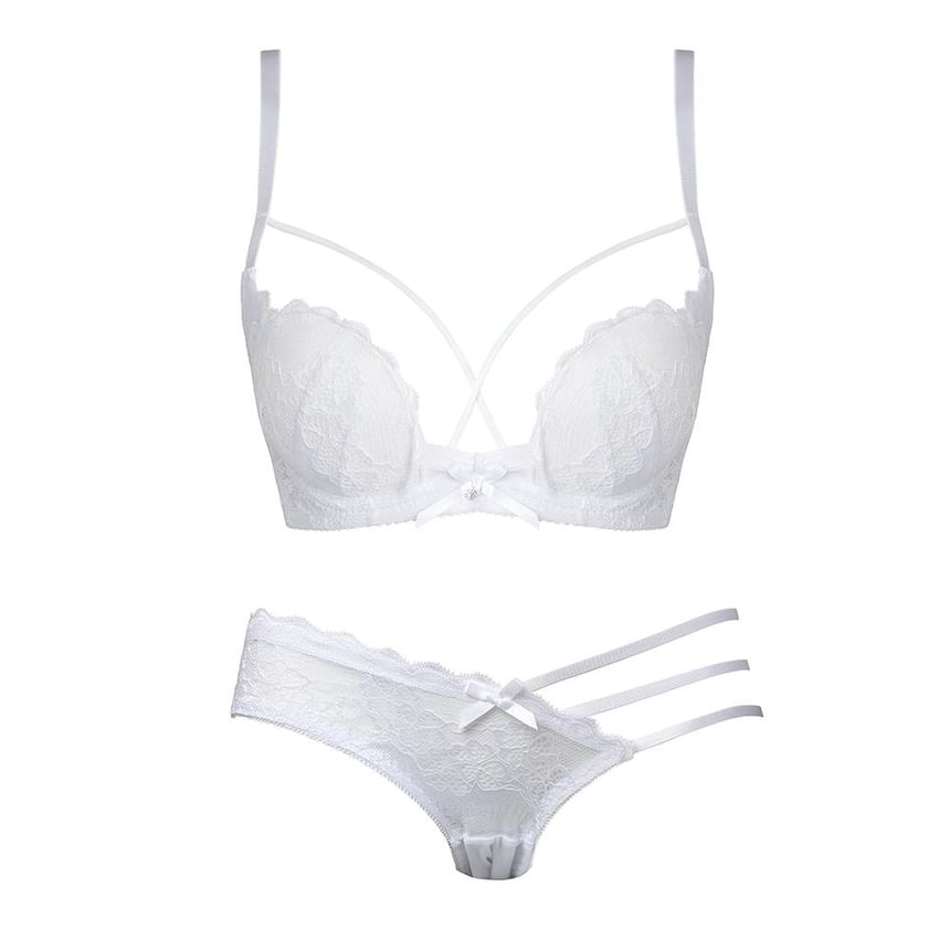 Nabla - Strikkanten BH / Uitgesneden Slip / Set