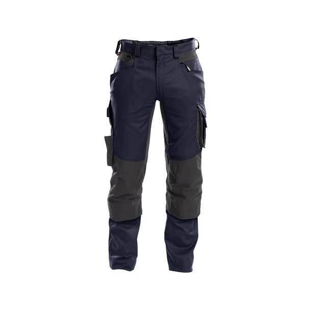 Dassy ® Dynax arbejdsbukser med stretch og knælommer midnatsblå/grå