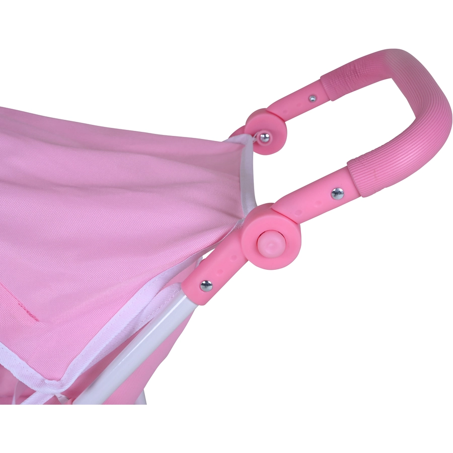 knorr toys® Puppenbuggy Jogger Lio - Princess white rose rosa