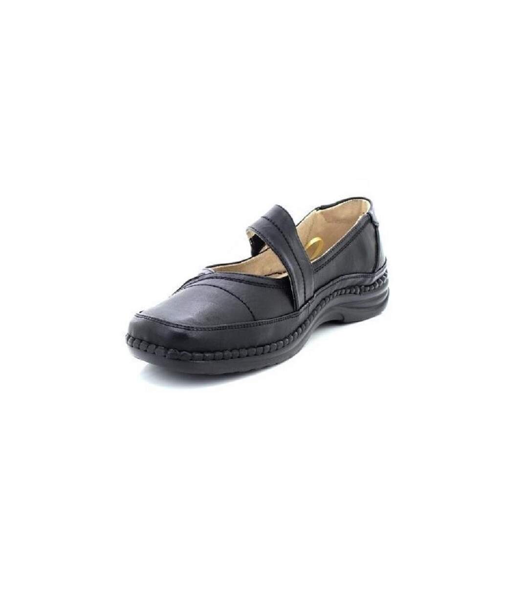 Boulevard - Mary Jane extra larges - Femme (Noir) - UTDF168