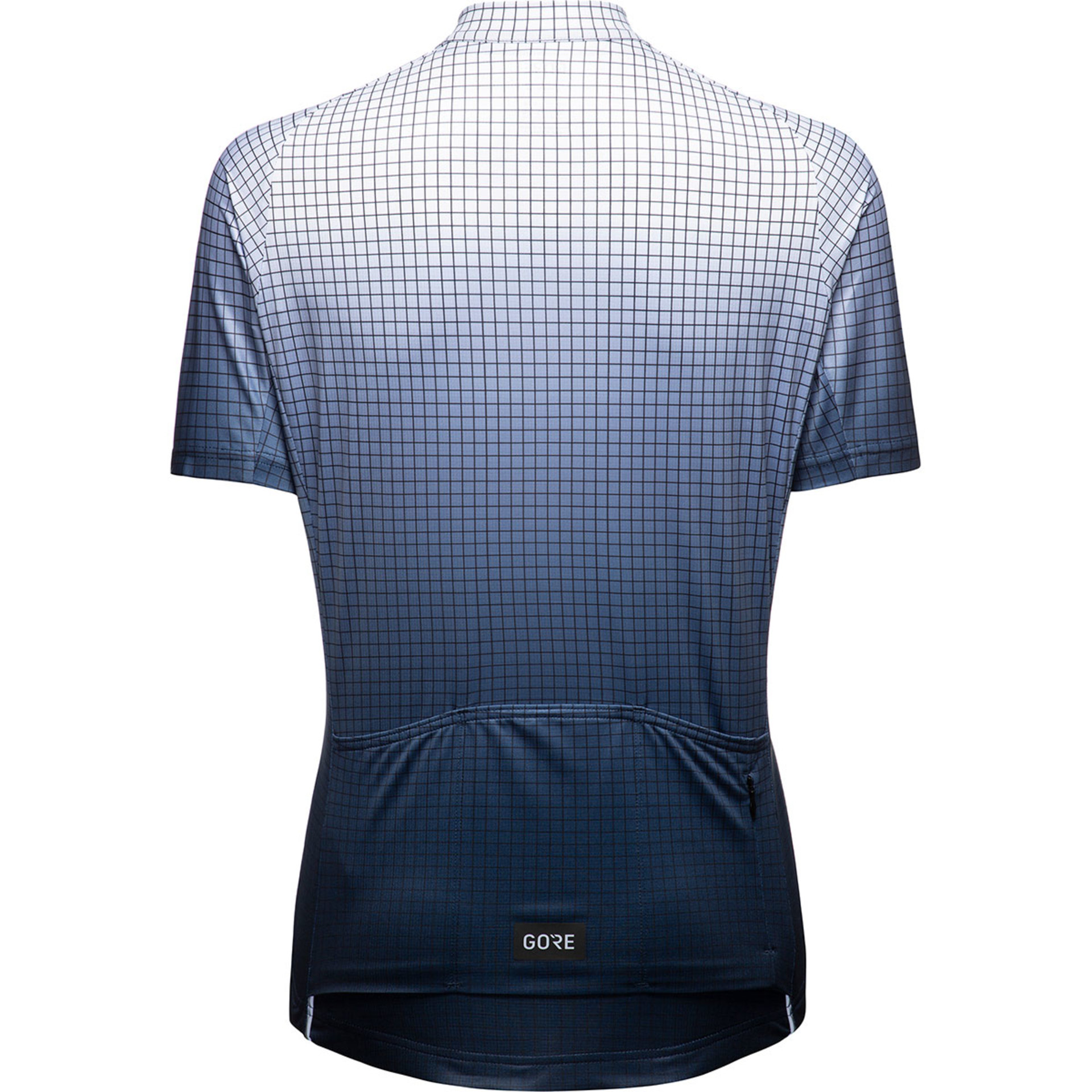 GORE Wear Grid Fade Fietsshirt Korte Mouwen Blauw/Wit Dames