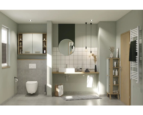 Porseleinen wand- en vloertegel Vega grigio 30,5x61,5 cm