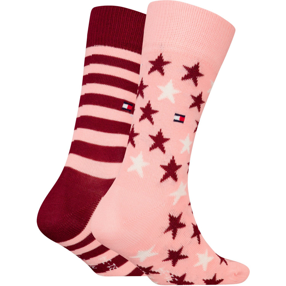 Køb Tommy Hilfiger Soft Pink/Rouge Kids Strømper 2-Pak Stars og Stripes | Luksusbaby