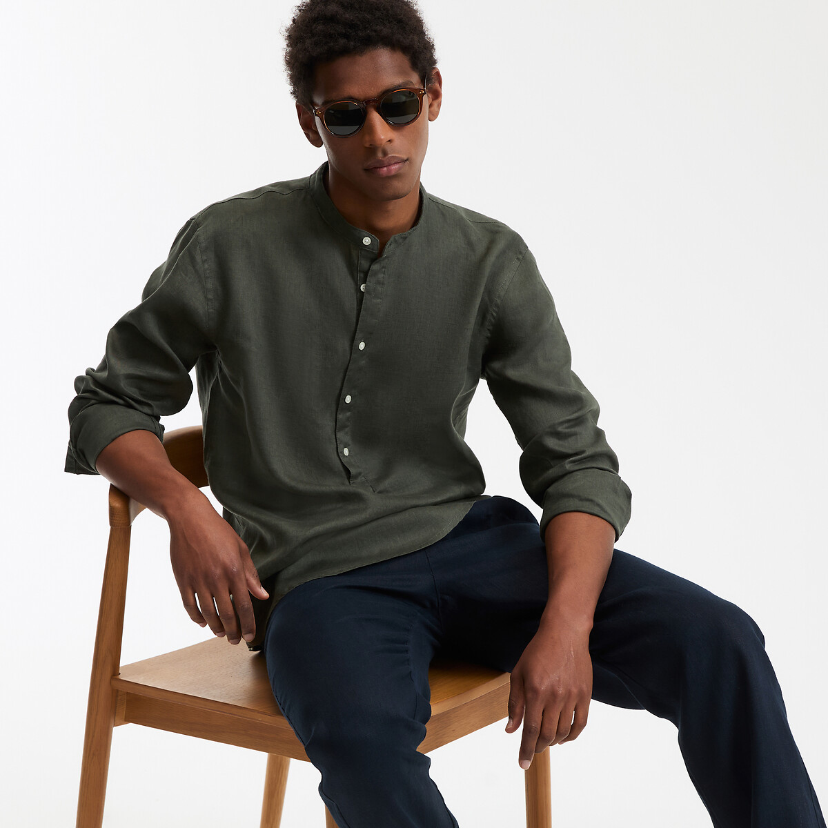 COLEÇÕES LA REDOUTE<br>Camisa de linho