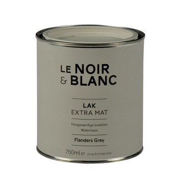 Le Noir & Blanc lak extra mat flanders grey 750 ml