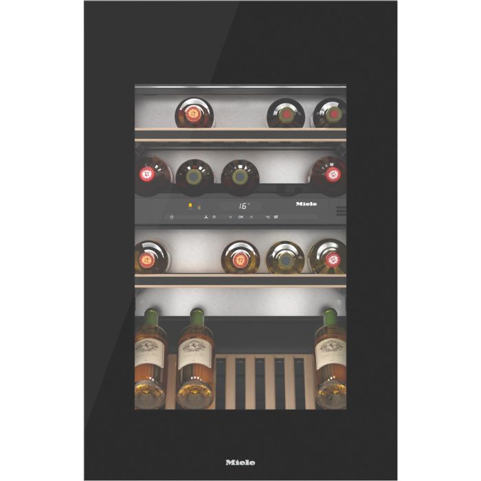 Miele Einbau-Weinschrank KWT 6422 iG-1 Obsidianschwarz