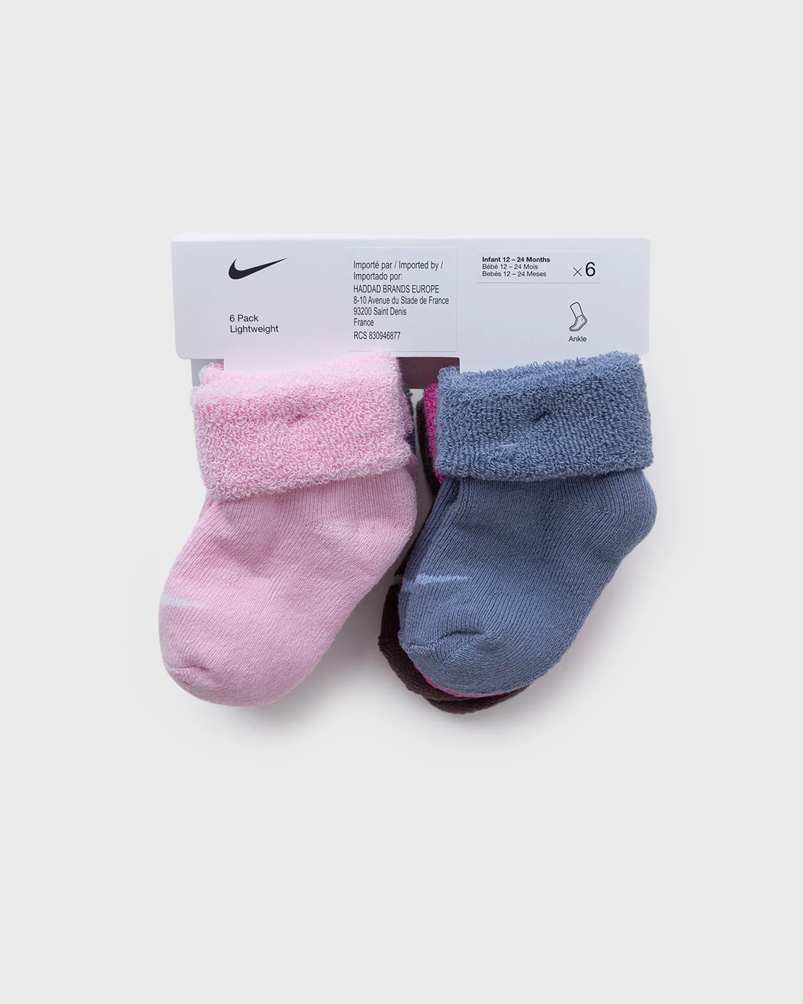 Nike 6PK TERRY CUFFED INFANT SOCK