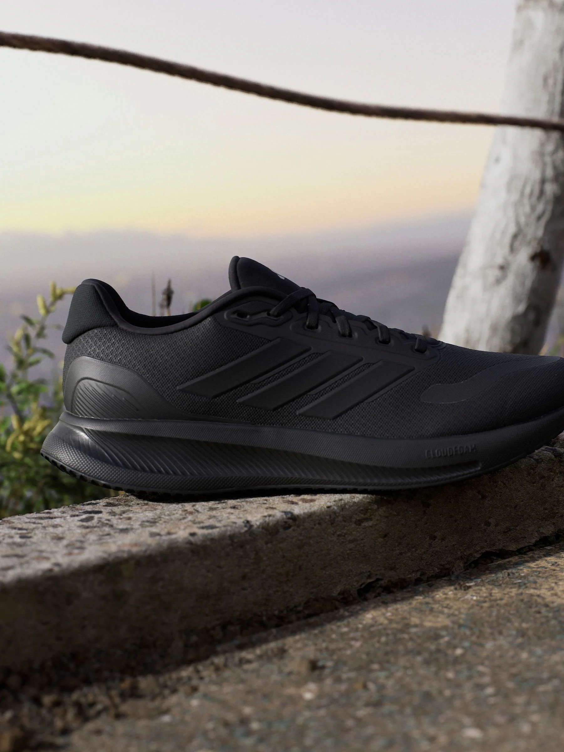 Donkerzwart - adidas Runfalcon 5 Running Trainers