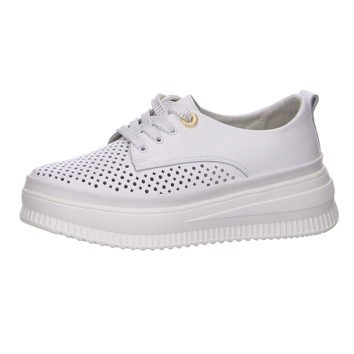 HBH Schnürhalbschuh weiß weiss/weiss kombi