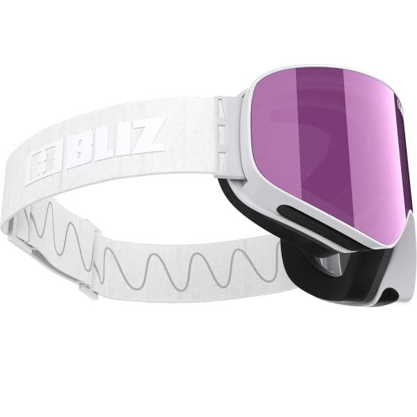 Masque de ski BLIZ FLOW MATTE WHITE/SMOKE PINK