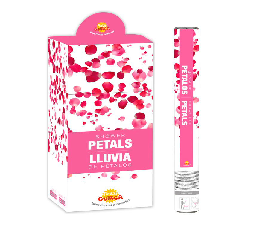 Confetti Kanon Rozenblaadjes Roze 50cm