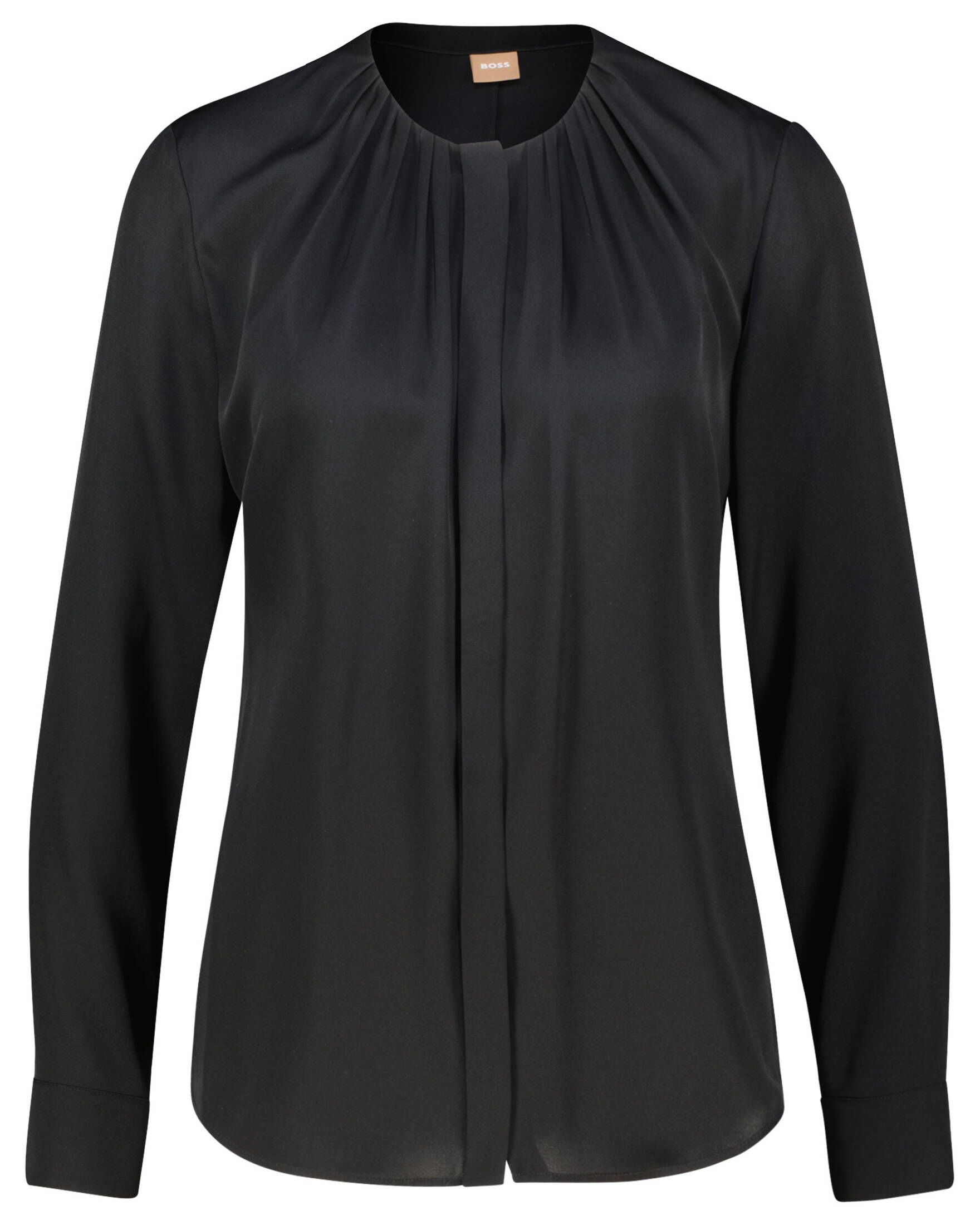 BOSS| Damen Bluse aus Stretchseide BANORAH Langarm